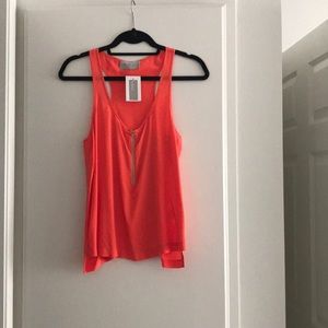 Orange 100% silk top